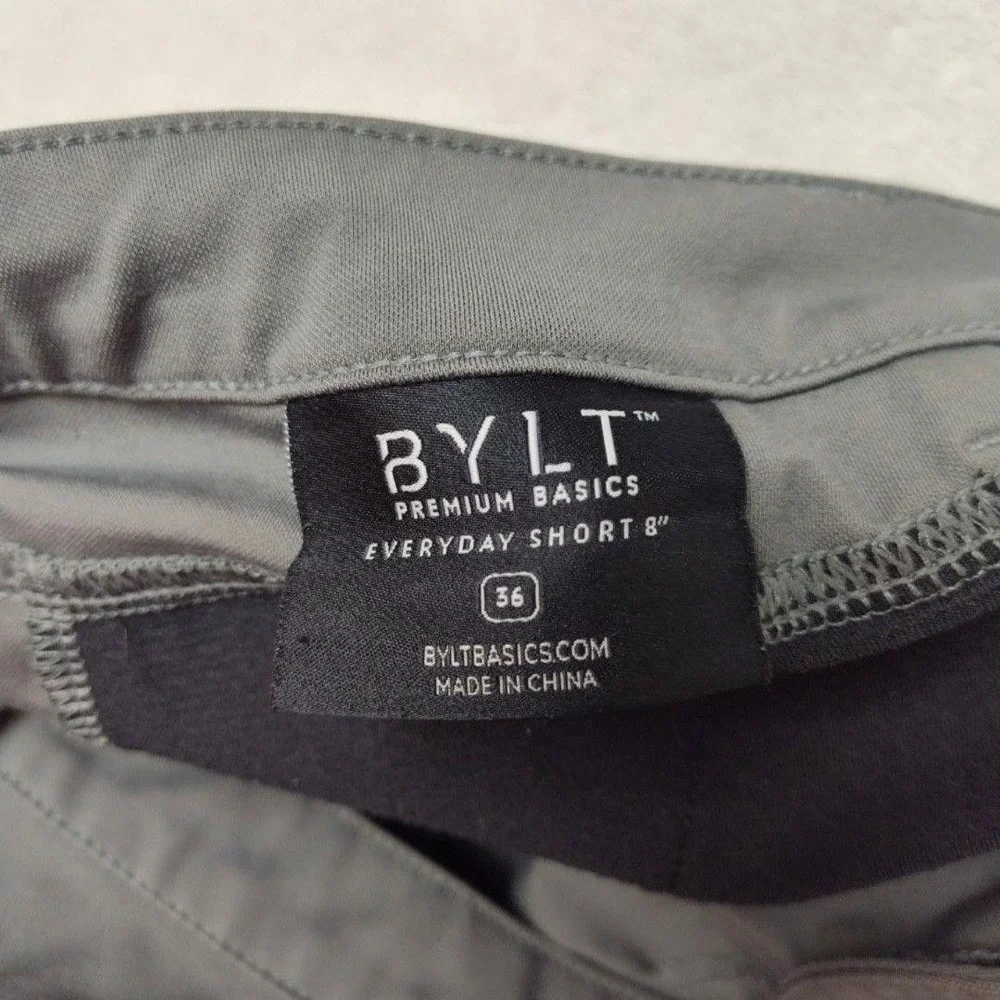 BYLT Shorts Mens 36 Gray 8